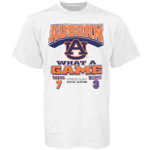  Auburn over LSU What a Game White Short Sleeve T shirt 