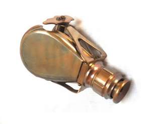Antique Pocket Vintage Brass Monocular   Binoculars