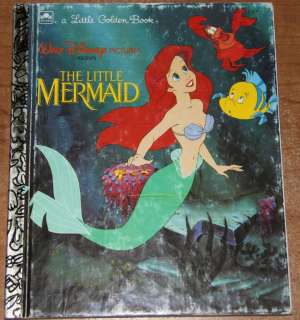 THE LITTLE MERMAID #3 Disney Little Golden Book  