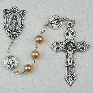  Pearl Miraculous Rosary Brand New 2012 Style St. Patron 