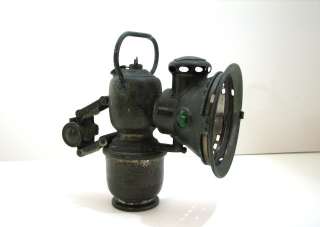 Antique 1900 Motorized Bicycle Head Light Lamp  
