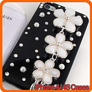  2012 New 3d Cherry Blossom Crystal Case for iPhone 4 & 4S 