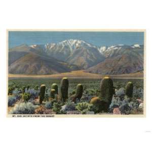 California   View of Mt. San Jacinto Near Palm Springs Premium Poster 