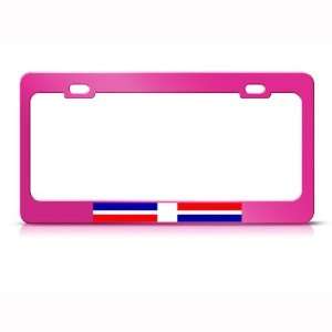 Dominican Republic Flag Country Metal license plate frame 