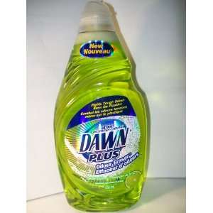 Dawn PLUS Odour Eraser w/ splash of lime Dishwashing Liquid 21.9 oz 