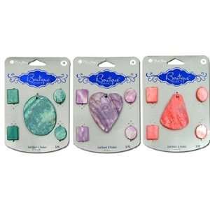   Boutique Select Bead Shell Design Assorted (3 Pack)
