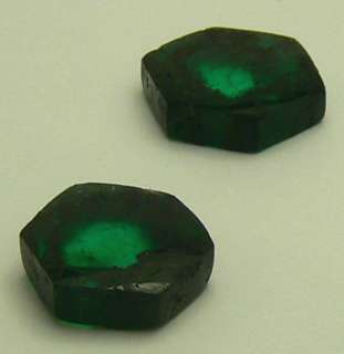 Loose Natural Colombian Emerald Trapiche Pair 6.18 cts  