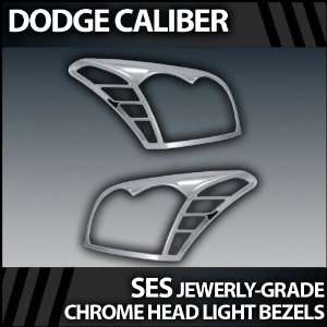  2006 2010 Dodge Caliber Chrome Head Light Bezels 