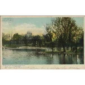    Reprint Lake at the Zoo, Cincinnati, Ohio 1907 