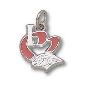  Atlanta Hawks Solid Sterling Silver I Heart Logo 1/2 