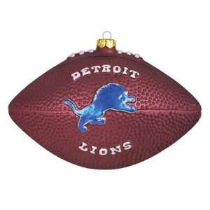   BSS   Detroit Lions NFL Glass Football Ornament (5) 