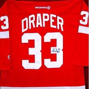  Kris Draper Memorabilia Signed Replica Hockey Jersey 