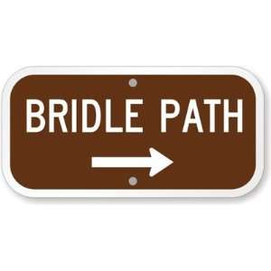  Bridle Path (with Right Arrow) High Intensity Grade Sign 