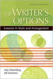 The Writers Options, (0205533167), Max Morenberg, Textbooks   Barnes 