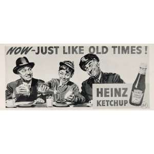  1946 Billboard Heinz Ketchup Catsup Ad Lunch Counter 