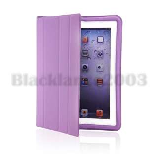 New iPad 2 Magnetic Smart Full Body Cover Leather Case Ultra Slim 