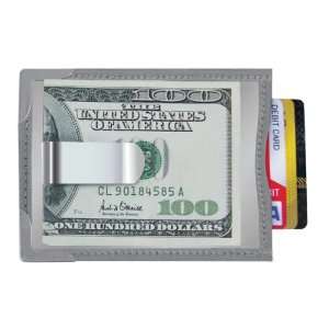    STAINLESS STEEL CREDIT CARD MONEY CLIP WALLET 