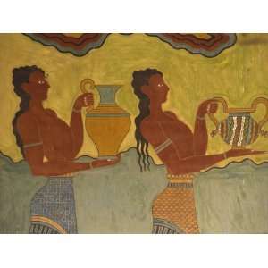  Fresco Detail, Knossos, Crete, Greece, Europe Photographic 