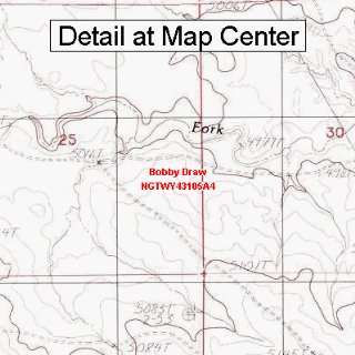  USGS Topographic Quadrangle Map   Bobby Draw, Wyoming 