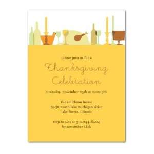 Thanksgiving Party Invitations   Colorful Feast By Pinkerton Design