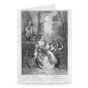  The Family, engraved by Pierre Aveline   Greeting Card 