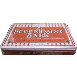 Lyndon Reede Peppermint Bark Holiday Candy 1 Pound Tin
