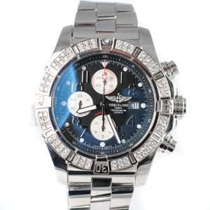  Custom Breitling Super Avenger Diamond Bezel 2ct Watches
