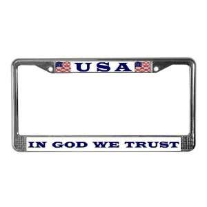  U. S. Motto Conservative License Plate Frame by  