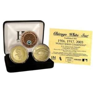  US Cellular Field Gold and Infield Dirt 3 Coin Set 