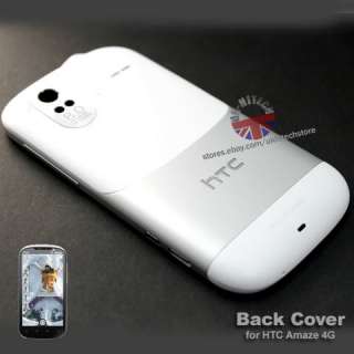 ORIGINAL OEM T MOBILE HTC AMAZE 4G WHITE REAR BACK BATTERY COVER DOOR 