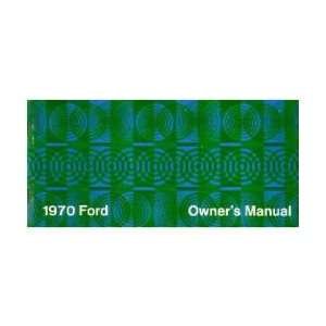  1970 FORD Full Size Owners Manual User Guide Automotive