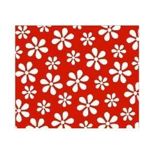 SheetWorld Fitted Oval (Stokke Mini)   Primary Red Floral Woven   Made 