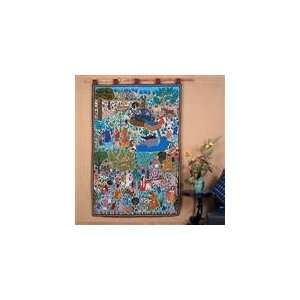  Village Wall Tapestry Wall Hanging Décor Kitchen 