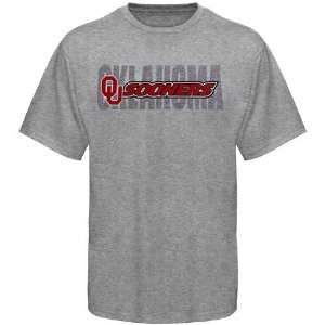 Oklahoma Sooners Ash Slant Type T shirt