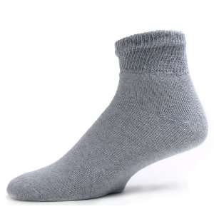 Sole Pleasers Mens Gray Diabetic Quarter Socks   3 pairs [Health and 