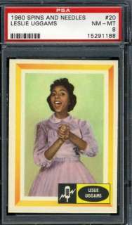 1960 Spins and Needles #20 Leslie Uggams PSA 8  