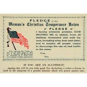   Pledge God American Flag   Original Color Print