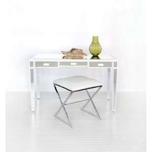  Worlds Away Vivien desk with White Detailing Furniture 