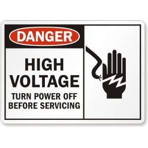  Danger High Voltage Turn Power Off Before Servicing (with 