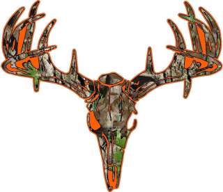   Deer Skull S4 Vinyl Sticker Decal Hunting whitetail trophy buck bow