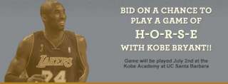 Play a Game of H O R S E with Los Angeles Lakers Star Kobe Bryant 