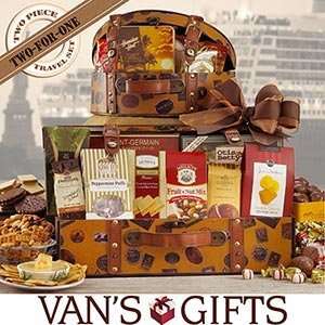 Two For One Exclusive Travel Gift Basket Grocery & Gourmet Food