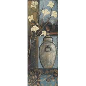  Jar W Flowers 2 Finest LAMINATED Print Jo Moulton 6x17