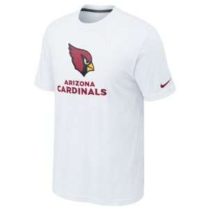  Arizona Cardinals White Nike Base Logo T Shirt