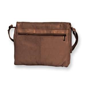  Brown Leather Fold Organizer Handbag Jewelry