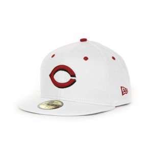    Cincinnati Reds New Era 59FIFTY MLB White BC Cap