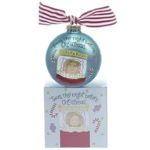  Personalized Twas the Night Girl Christmas Ornament