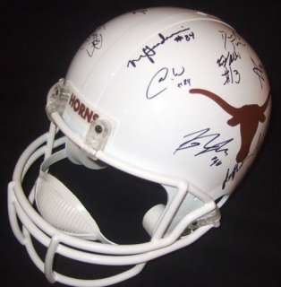 2009 2010 Texas Longhorns Team Signed BCS Helmet PROOF  
