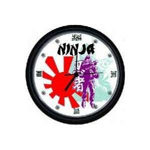 Ninja Warrior Wall Clock 