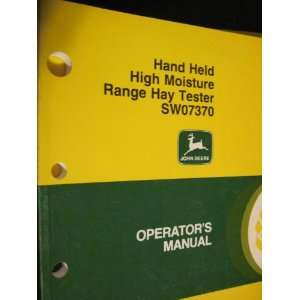   RANGE HAY TESTER SW07370 (OMTY27499 ISSUE E9) JOHN DEERE Books